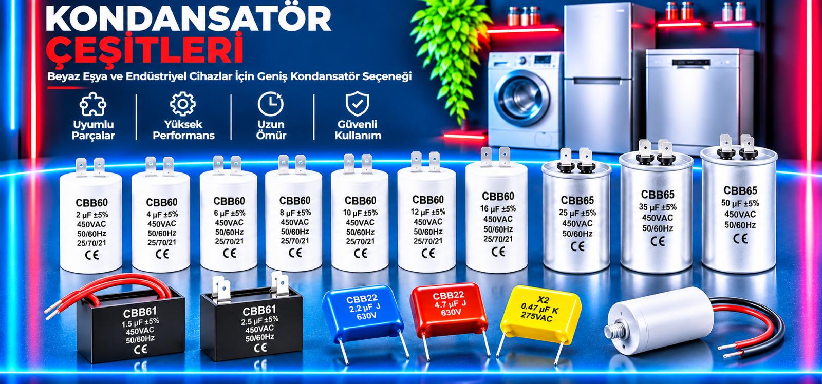 Kondansatör Çeşitleri