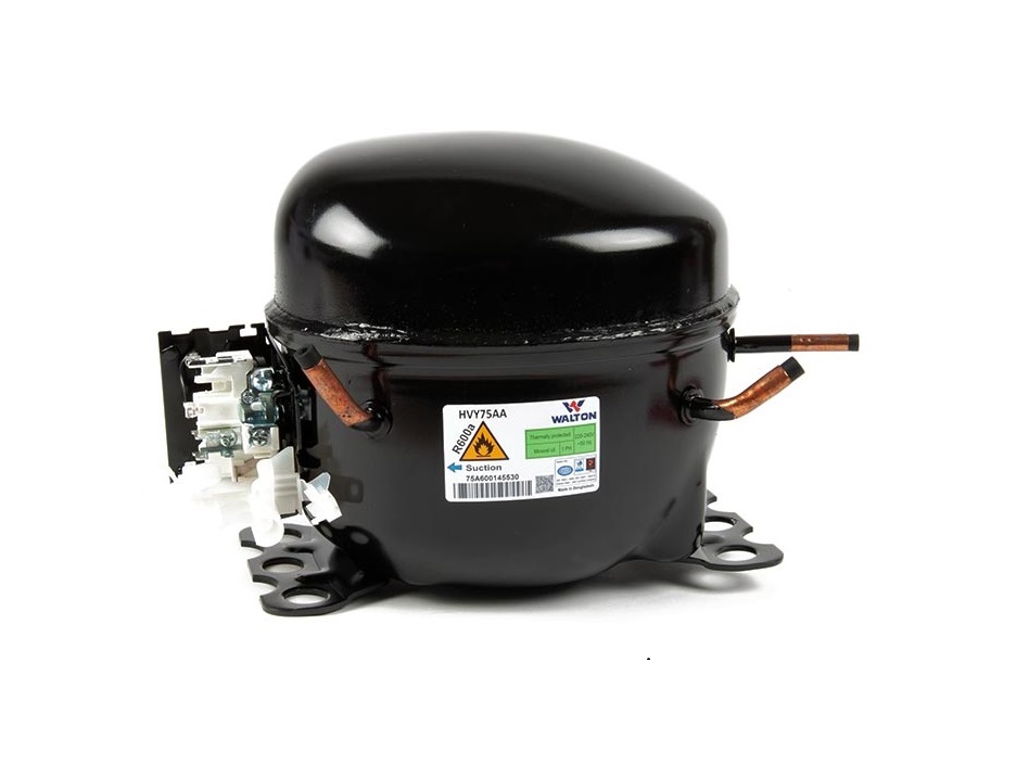 Buzdolabı Kompresör R600 1/4+HP 170KCAL HVY75AA GARANTİLİ (WALTON)