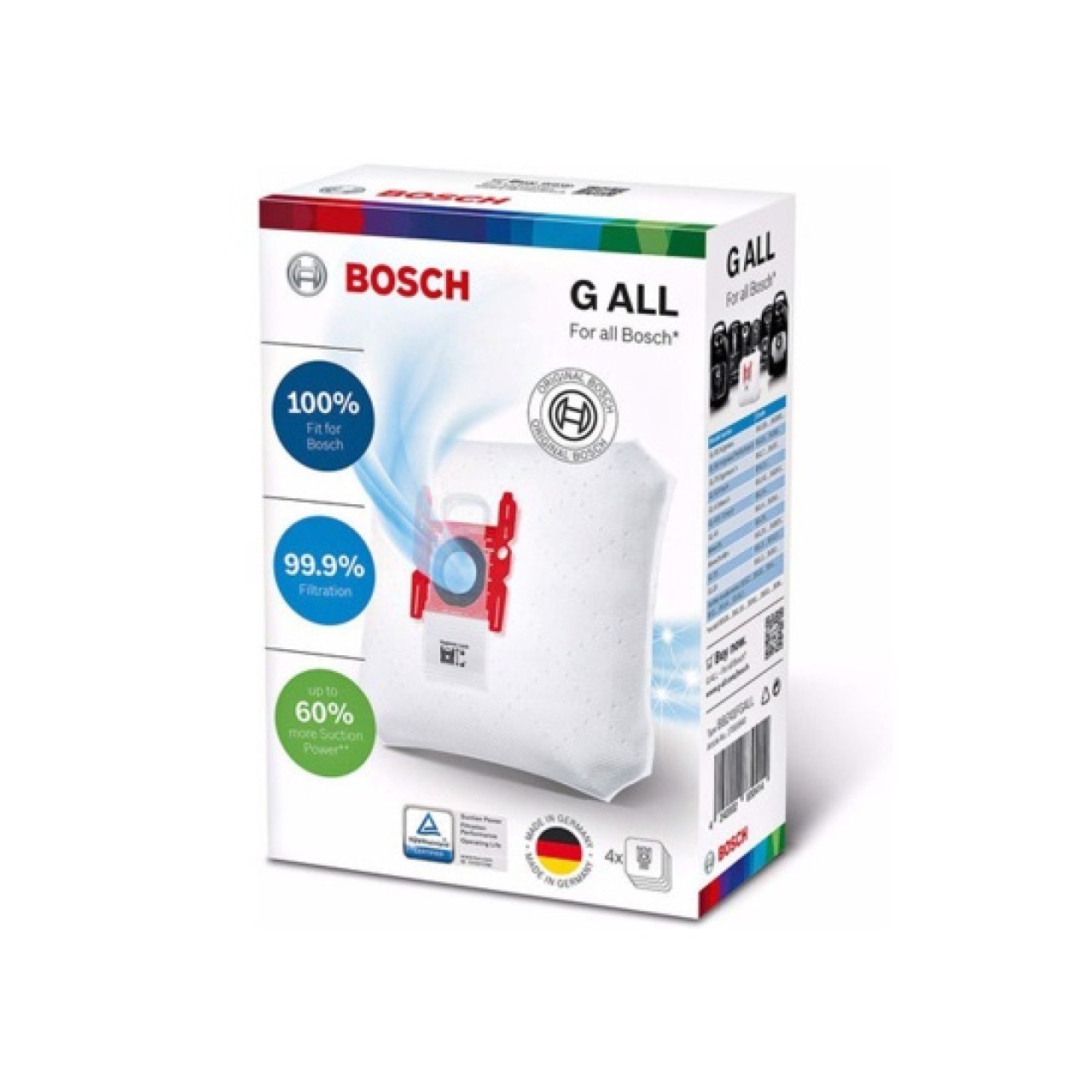 Bosch Süpürge Bez Torba GALL TİPİ 4'li Paket Kutulu (FERSAN)